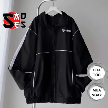 Áo Khoác Dù SYMBOLIC Chất Dù 2 Lớp Sọc Tay Phối Màu Cổ Đứng Unisex Nam Nữ KD13, Áo Khoác Bomber In Chữ Form Rộng SADES 12 Áo Khoác Dù SYMBOLIC Chất Dù 2 Lớp Sọc Tay Phối Màu Cổ Đứng Unisex Nam Nữ KD13, Áo Khoác Bomber In Chữ Form Rộng SADES 12