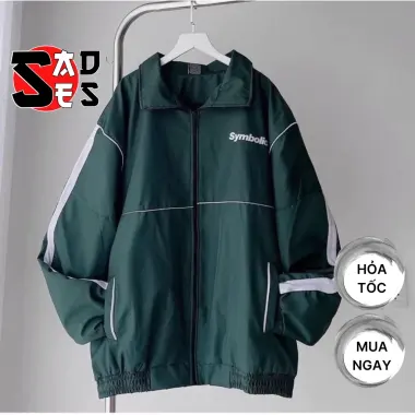 Áo Khoác Dù SYMBOLIC Chất Dù 2 Lớp Sọc Tay Phối Màu Cổ Đứng Unisex Nam Nữ KD13, Áo Khoác Bomber In Chữ Form Rộng SADES 13 Áo Khoác Dù SYMBOLIC Chất Dù 2 Lớp Sọc Tay Phối Màu Cổ Đứng Unisex Nam Nữ KD13, Áo Khoác Bomber In Chữ Form Rộng SADES 13