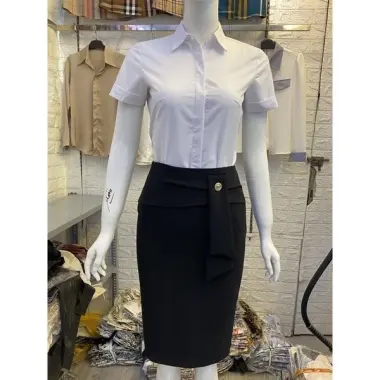 Áo Sơ Mi Nữ Trắng Cộc Tay Cao Cấp MQ Boutique - Giảm 21% Chỉ Còn 165.700đ