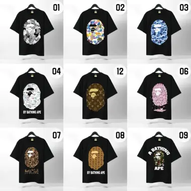 Áo thun Bape unisex cotton 100% giảm giá chỉ 218.400đ - Tem tag đầy đủ, mẫu trending hot