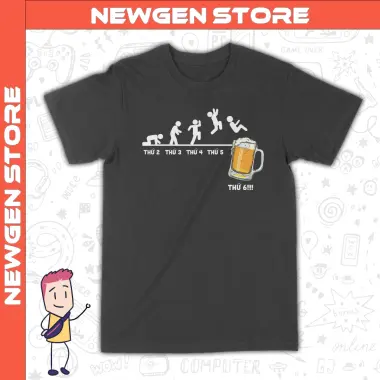 Áo thun game thủ nam nữ Cotton 100% - Áo sinh tố lúa mạch Unisex giá chỉ 99k tại NewGen Store 2