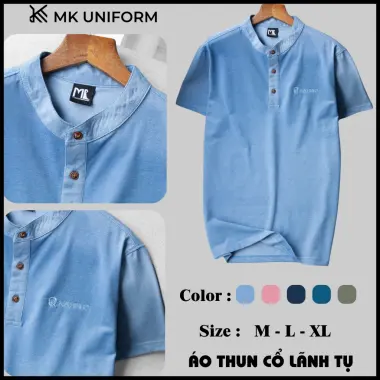Áo Thun Nam Cổ Lãnh Tụ, Polo cá sấu cotton trơn BASIC Nam Tính, Sang Trọng, Thanh Lịch PMK1 15 Áo Thun Nam Cổ Lãnh Tụ, Polo cá sấu cotton trơn BASIC Nam Tính, Sang Trọng, Thanh Lịch PMK1 15