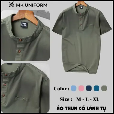 Áo Thun Nam Cổ Lãnh Tụ, Polo cá sấu cotton trơn BASIC Nam Tính, Sang Trọng, Thanh Lịch PMK1 18 Áo Thun Nam Cổ Lãnh Tụ, Polo cá sấu cotton trơn BASIC Nam Tính, Sang Trọng, Thanh Lịch PMK1 18