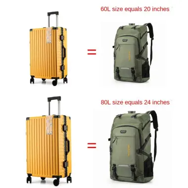 Ba Lô Du Lịch Chống Thấm 60-85L Tiện Dụng Giá Rẻ Cho Nam Nữ - Lẻ 319k