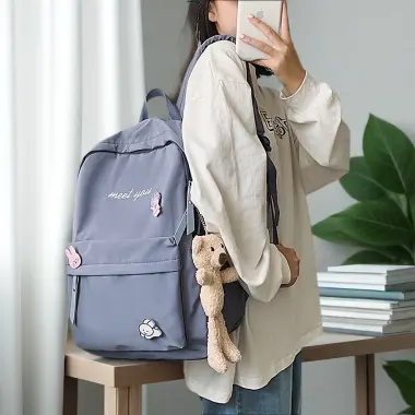 Balo Đi Học Giá Rẻ Meet You Vải Bố Cỡ A4 Chỉ 38500đ - Túi Đi Chơi Học Tập 9 Balo Đi Học Giá Rẻ Meet You Vải Bố Cỡ A4 Chỉ 38500đ - Túi Đi Chơi Học Tập 9