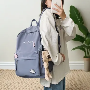 Balo Đi Học Giá Rẻ Meet You Vải Bố Cỡ A4 Chỉ 38500đ - Túi Đi Chơi Học Tập 12 Balo Đi Học Giá Rẻ Meet You Vải Bố Cỡ A4 Chỉ 38500đ - Túi Đi Chơi Học Tập 12