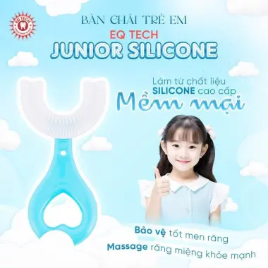 Bàn chải trẻ em Eq Tech silicon hình U - Làm sạch răng, bảo vệ nướu - Giá chỉ 31k! 6