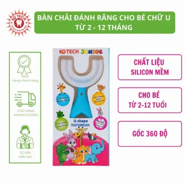Bàn chải trẻ em Eq Tech silicon hình U - Làm sạch răng, bảo vệ nướu - Giá chỉ 31k! 7