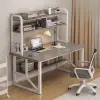Bàn làm việc kèm 2 tầng thiết kế phong cách hiện đại, bàn học mặt gỗ MDF- nội thất giá xưởng 13