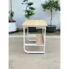Bàn làm việc tại nhà, bàn học cho bé TIMAX khung bàn chữ U chắc chắn kết hợp giá sách có lỗ treo đồ 17