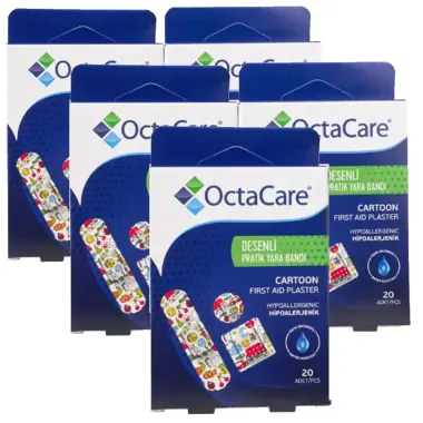 Băng Dán Sơ Cứu Y Tế OctaMed Hoạt Hình, Đa Dạng Kích Thước, Không Kích Ứng, Chịu Nước, Hộp 20 Miếng 12 Băng Dán Sơ Cứu Y Tế OctaMed Hoạt Hình, Đa Dạng Kích Thước, Không Kích Ứng, Chịu Nước, Hộp 20 Miếng 12