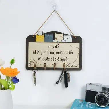 Bảng Gỗ Móc Khóa Decor Phòng Ngủ Phòng Khách Giá Rẻ Chỉ 67320đ - Bách Mộc 26 Bảng Gỗ Móc Khóa Decor Phòng Ngủ Phòng Khách Giá Rẻ Chỉ 67320đ - Bách Mộc 26