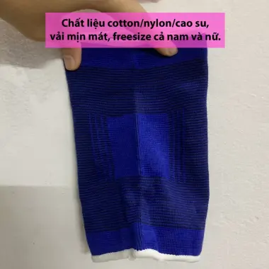 Băng xỏ đầu gối thể thao, bảo vệ khớp gối, co dãn 4 chiều, đàn hồi tốt, đai đeo đầu gối thể thao 6