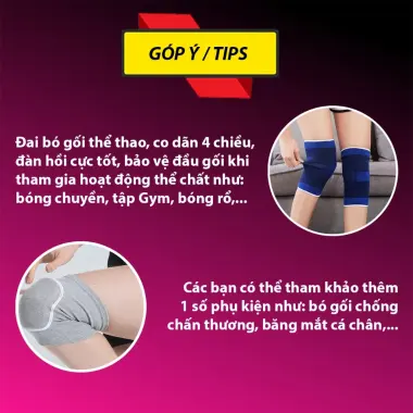 Băng xỏ đầu gối thể thao, bảo vệ khớp gối, co dãn 4 chiều, đàn hồi tốt, đai đeo đầu gối thể thao 10