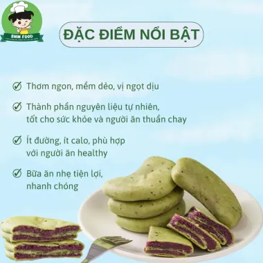Bánh Ăn Kiêng Matcha Hạt Chia Khoai Lang Tím Ít Đường Shin Food 250g-1kg Thơm Ngon Giá Tốt 59k 4