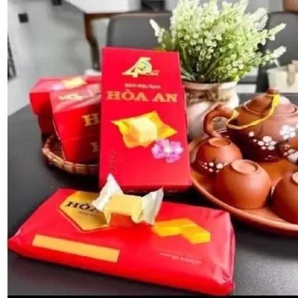 Hình ảnh sản phẩm Bánh Đậu Xanh Hòa An 200g Hải Dương Chính Hãng Giá 30.000đ - Bánh Đặc Sản Hà Nội
