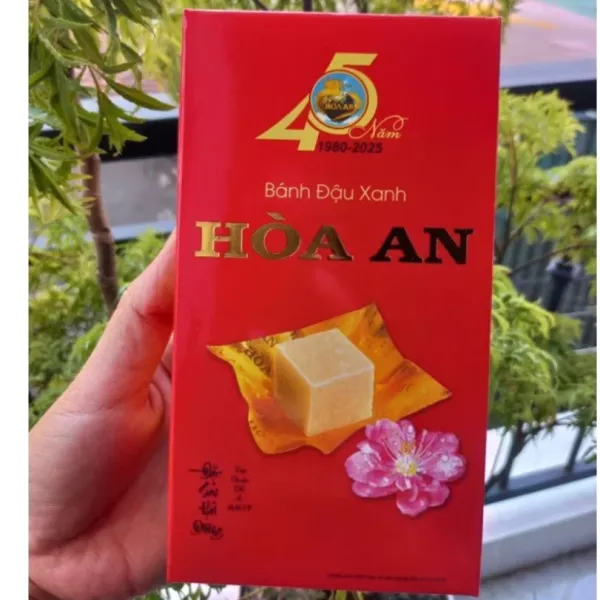 Hình ảnh sản phẩm Bánh Đậu Xanh Hòa An 200g Hải Dương Chính Hãng Giá 30.000đ - Bánh Đặc Sản Hà Nội