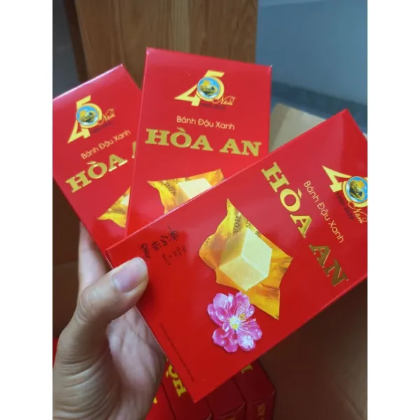 Hình ảnh sản phẩm Bánh Đậu Xanh Hòa An 200g Hải Dương Chính Hãng Giá 30.000đ - Bánh Đặc Sản Hà Nội