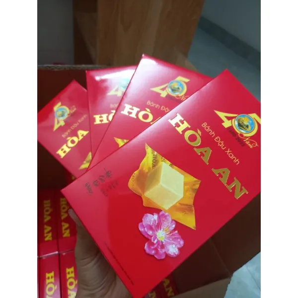 Hình ảnh sản phẩm Bánh Đậu Xanh Hòa An 200g Hải Dương Chính Hãng Giá 30.000đ - Bánh Đặc Sản Hà Nội