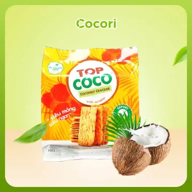 Bánh dừa nướng Top Coco xuất khẩu chính hãng giá chỉ 28k - 150g 180g giòn ngon 3