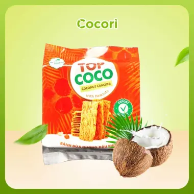 Bánh dừa nướng Top Coco xuất khẩu chính hãng giá chỉ 28k - 150g 180g giòn ngon 5