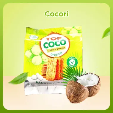 Bánh dừa nướng Top Coco xuất khẩu chính hãng giá chỉ 28k - 150g 180g giòn ngon 6