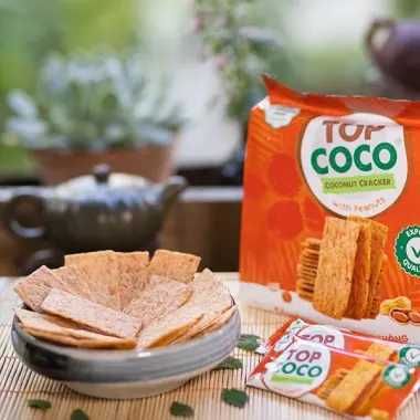 Bánh dừa nướng Top Coco xuất khẩu chính hãng giá chỉ 28k - 150g 180g giòn ngon 11