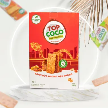 Bánh dừa nướng Top Coco xuất khẩu chính hãng giá chỉ 28k - 150g 180g giòn ngon 14