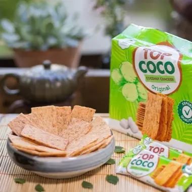 Bánh dừa nướng Top Coco xuất khẩu chính hãng giá chỉ 28k - 150g 180g giòn ngon 16