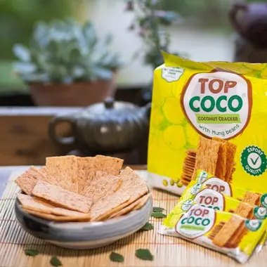 Bánh dừa nướng Top Coco xuất khẩu chính hãng giá chỉ 28k - 150g 180g giòn ngon 17