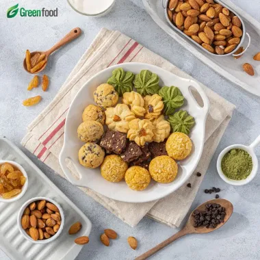 Bánh quy cookie nguyên cám 5 vị GreenFood 500g - Ngũ cốc healthy thơm ngon giá tốt 119k 4