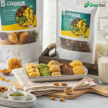 Bánh quy cookie nguyên cám 5 vị GreenFood 500g - Ngũ cốc healthy thơm ngon giá tốt 119k 5
