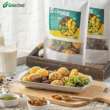 Bánh quy cookie nguyên cám 5 vị GreenFood 500g - Ngũ cốc healthy thơm ngon giá tốt 119k 6