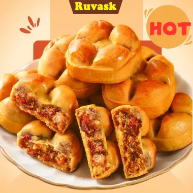 Bánh Táo Đỏ Óc Chó Không Đường Giảm Giá - Bánh Nướng Mềm Dẻo Thơm Ngon 1kg Ruvask chỉ 42.000đ 1