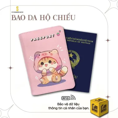 Bao Da Hộ Chiếu Du Lịch Cá Nhân Hóa STORMBREAKER - Ví Passport Cute Giảm 50k