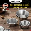 Bát Dã Ngoại Siêu Nhẹ Inox 304 Chống Dính Cắm Trại Giá Rẻ 55k 1