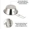 Bát Dã Ngoại Siêu Nhẹ Inox 304 Chống Dính Cắm Trại Giá Rẻ 55k 5