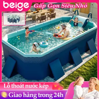 bể bơi trẻ em Beige,gấp gọn không cần lắp,5 KÍCH THƯỚC 1.6M→3M CHO GIA,3M CHO 4 TRẺ + 2 NGƯỜI LỚN 2 bể bơi trẻ em Beige,gấp gọn không cần lắp,5 KÍCH THƯỚC 1.6M→3M CHO GIA,3M CHO 4 TRẺ + 2 NGƯỜI LỚN 2