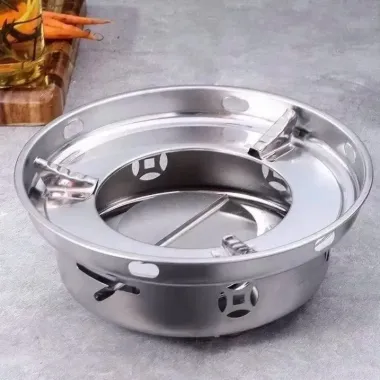 Bếp Cồn Inox Chắn Gió Cao Cấp - Nấu Lẩu, Du Lịch, Dã Ngoại Tiện Lợi Giá 56k 4