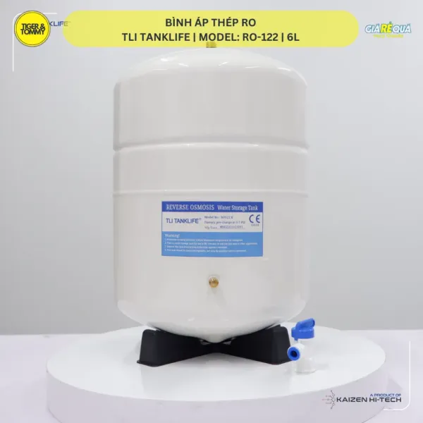 Hướng dẫn lắp đặt và kết nối bình áp TLITanklife Aquaro RO 122 cho máy lọc nước Aosmith