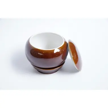 Bình bát Phật Giáo gốm sứ nâu - Khất thực cầu sức khỏe an lành giá chỉ 185k 7