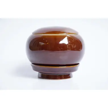 Bình bát Phật Giáo gốm sứ nâu - Khất thực cầu sức khỏe an lành giá chỉ 185k 11