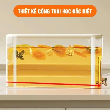 Bình Đựng Nước 4L UFORU Có Vòi Nhựa Cao Cấp - Giảm Giá Còn 210k Tủ Lạnh UFM741