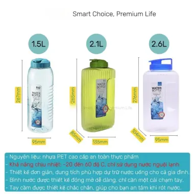 Bình Đựng Nước Lock&Lock 1L-2.6L BPA Free Giá Cực Tốt Chỉ 52000đ 3