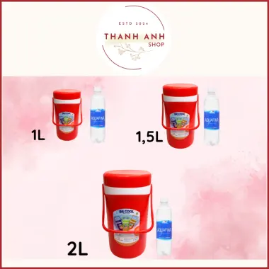 Bình giữ nhiệt, Ca đựng nước đá có quai xách BeCool cao cấp dung tích 1L, 1.5L, 2L Chấn Thuận Thành 7