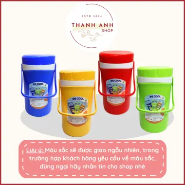 Bình giữ nhiệt, Ca đựng nước đá có quai xách BeCool cao cấp dung tích 1L, 1.5L, 2L Chấn Thuận Thành 8