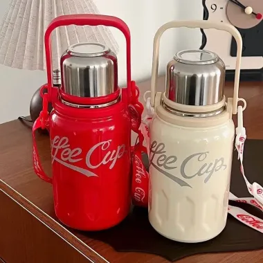 Bình giữ nhiệt Coffee 1200ml inox 316 đa năng - Giảm giá còn 90k