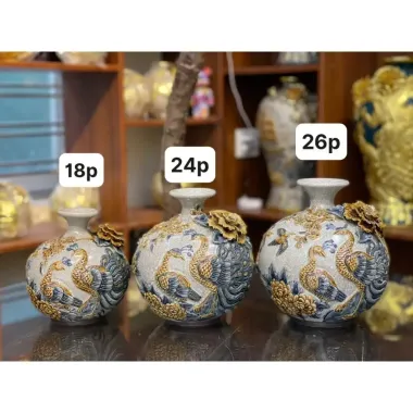Bình Hút Lộc Thuận Buồm Gốm Sứ Bát Tràng Cao Cấp - Giảm 22% Chỉ Còn 489k 4