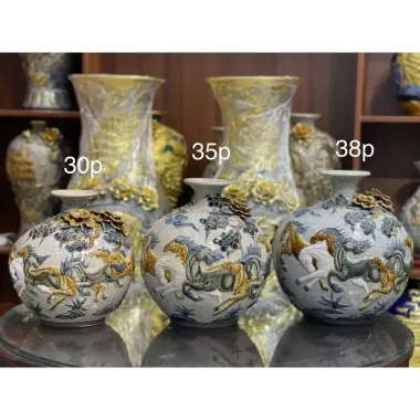 Bình Hút Lộc Thuận Buồm Gốm Sứ Bát Tràng Cao Cấp - Giảm 22% Chỉ Còn 489k 6