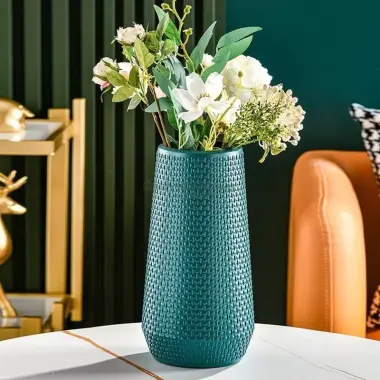 Bình Nhựa Vân Hạt Trai Cao 25cm Cắm Hoa Phong Cách Bắc Âu Giá Rẻ 84.000đ